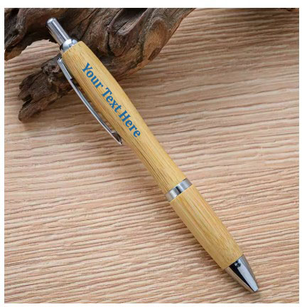 Custom Engraved Gourd Shape Bamboo Wood Pen